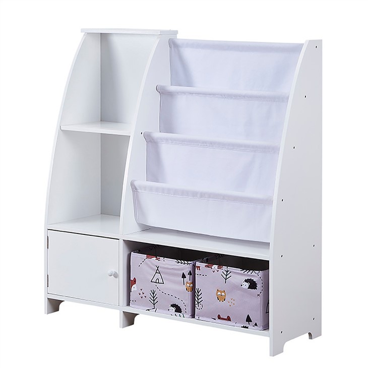 Canvas Bookshelf With 2 Storage