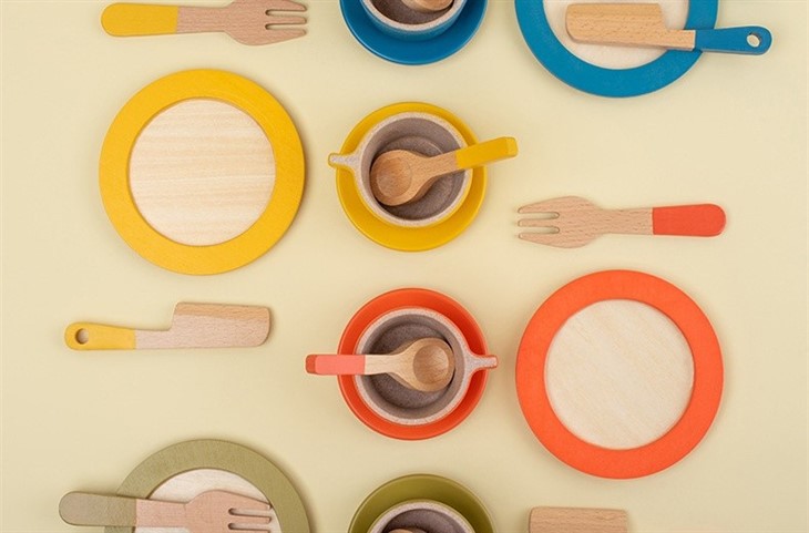 Wood Pretend Play After Tea Set Toys